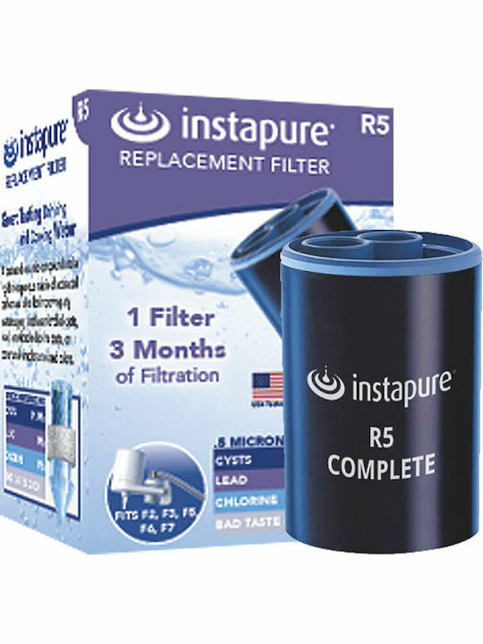 Instapure Water Filter Replacement for Faucet made of Activated Carbon R5 0.5 μm