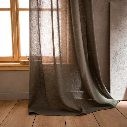 Gofis Home Vorhang mit Grommets Combe 07 Khaki 502 140x280cm