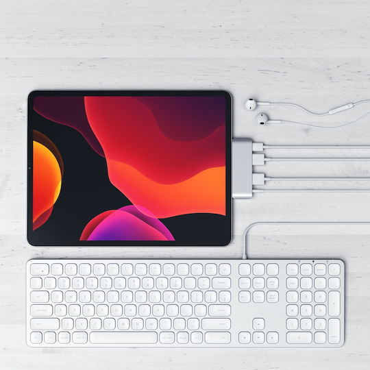 Satechi USB-C Docking Station με HDMI 4K PD Ασημί (ST-TCMPHS)