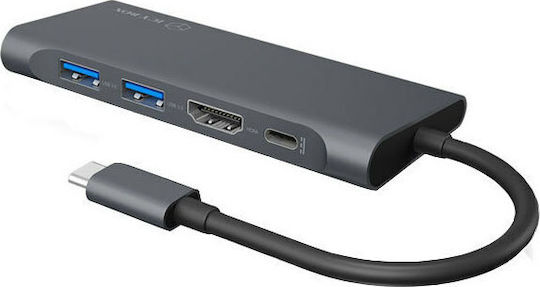 Icy Box USB-C Docking Station mit HDMI 4K PD Schwarz (IB-DK4022-CPD)