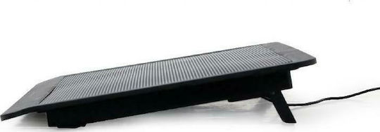 Gembird Cooling Pad για Laptop έως 15" με 1 Ανεμιστήρα και Φωτισμό (NBS-1F15-03)
