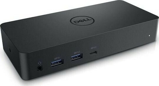 Dell D6000 USB-A Docking Station με HDMI/DisplayPort 4K PD Ethernet και συνδεση 3 Οθονών Μαύρο