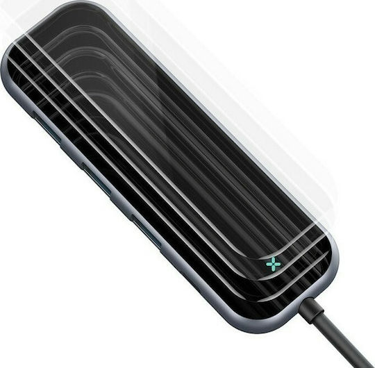 Baseus USB-C Docking Station με HDMI 4K PD Γκρι (CAHUB-CZ0G)