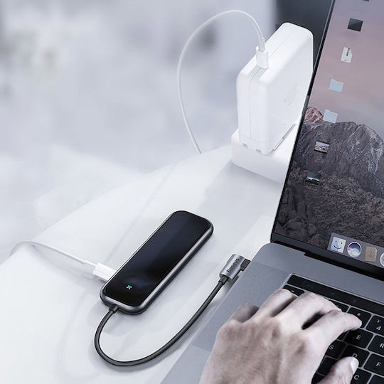 Baseus USB-C Docking Station με HDMI 4K PD Γκρι (CAHUB-BZ0G)