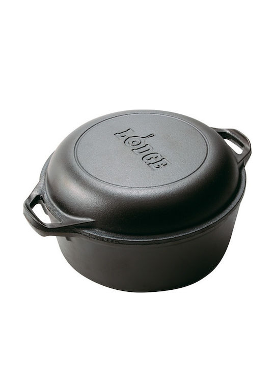 Lodge Βαθιά Κατσαρόλα από Μαντέμι 4.73lt / 27cm