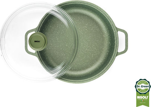 Risoli Dr.Green Flacher Topf aus Gussaluminium 24cm