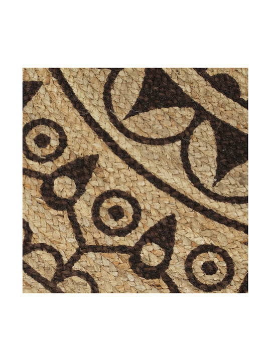 vidaXL Handmade Rug Round Summer from Jute Brown