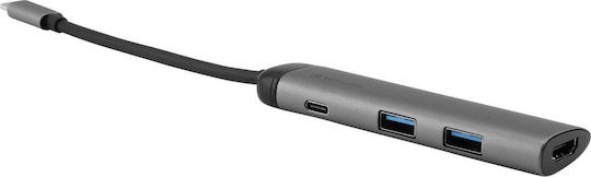 Verbatim USB-C Stație de andocare cu HDMI 4K PD Negru (49140)