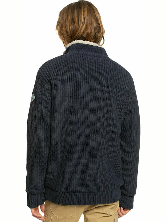 Quiksilver Boketto Men's Knitted Cardigan with Zipper Navy Blue