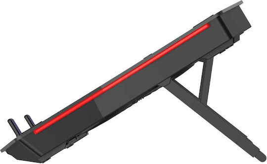 Omega Cooling Pad για Laptop έως 18" με 2 Ανεμιστήρες και Φωτισμό (OMNCP2FB)
