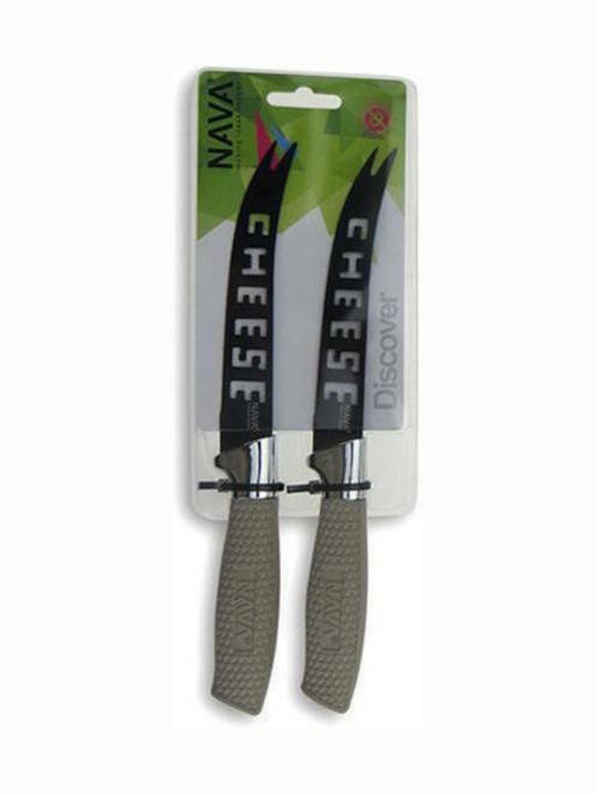 Nava Misty Μαχαίρια Τυριού από Ανοξείδωτο Ατσάλι 23.5cm 2τμχ