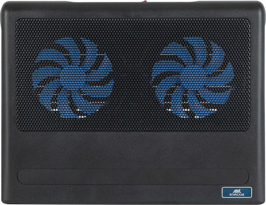 Rivacase Cooling Pad για Laptop έως 17.3" με 2 Ανεμιστήρες και Φωτισμό (5557)