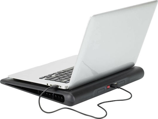 Rivacase Cooling Pad για Laptop έως 17.3" με 2 Ανεμιστήρες και Φωτισμό (5557)