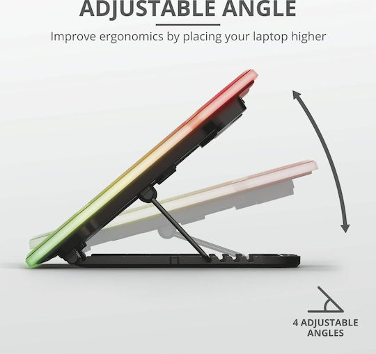 Trust GXT 1126 Aura Cooling Pad για Laptop έως 17.3" με 1 Ανεμιστήρα και Φωτισμό