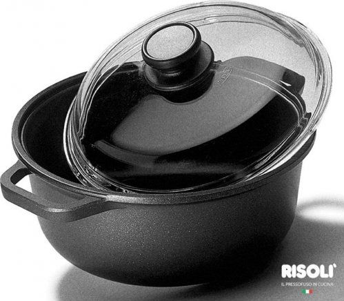 Risoli Blackplus Βαθιά Κατσαρόλα από Χυτό Αλουμίνιο 4.5lt / 28cm