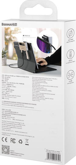Baseus Magic USB-C Docking Station με HDMI 4K PD Γκρι