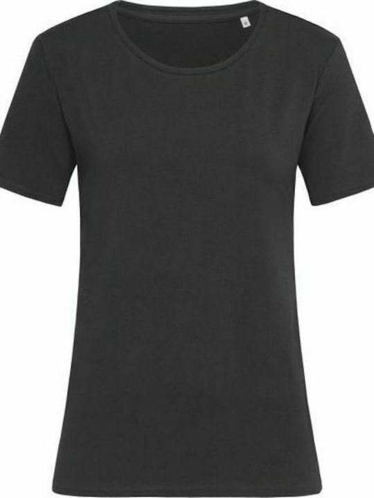 Stedman Claire Relaxed Women's Short Sleeve Promotional T-Shirt Black Opal