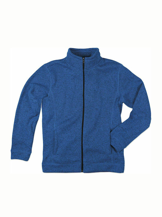 Stedman Active Knit Ανδρική Διαφημιστική Ζακέτα Blue Melange