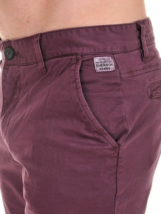 Trousers Chino Elastic in Regular Fit Wine