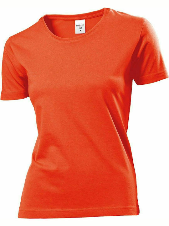 Stedman Classic-T Fitted Women's Short Sleeve Promotional T-Shirt Brilliant Orange