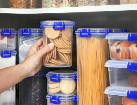 Sistema Klip It Plus Δοχείο Φαγητού Πλαστικό Μπλε 900ml