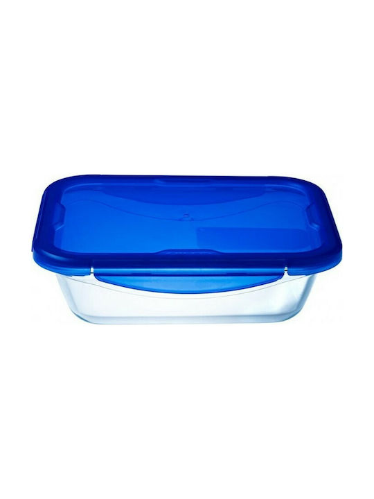 Pyrex Microwave Plastic Lunch Box Cook & Go Blue 800ml