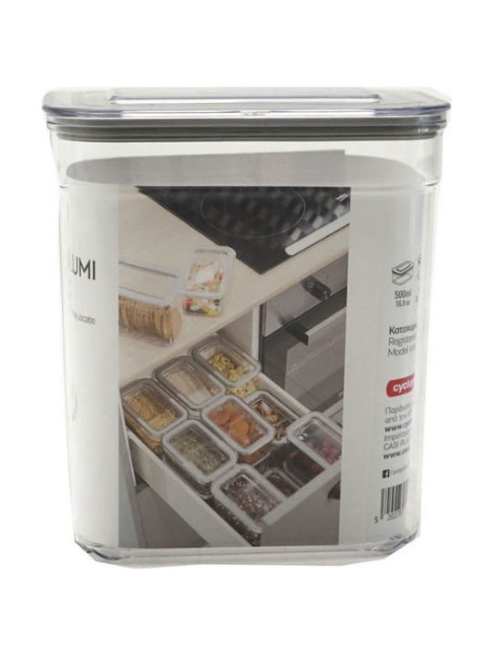 Cyclops Smart & Lumi Box Coffee with Lid Plastic Transparent 1600ml