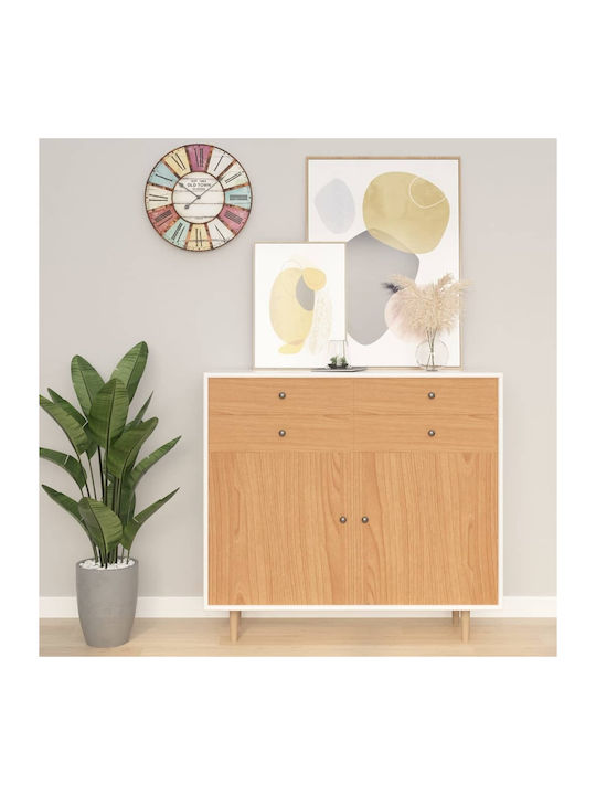 Decorative Sticker Door Japanese Oak 1pcs 500x90cm vidaXL