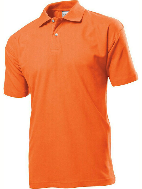 Stedman Men's Short Sleeve Promotional Blouse Brilliant Orange