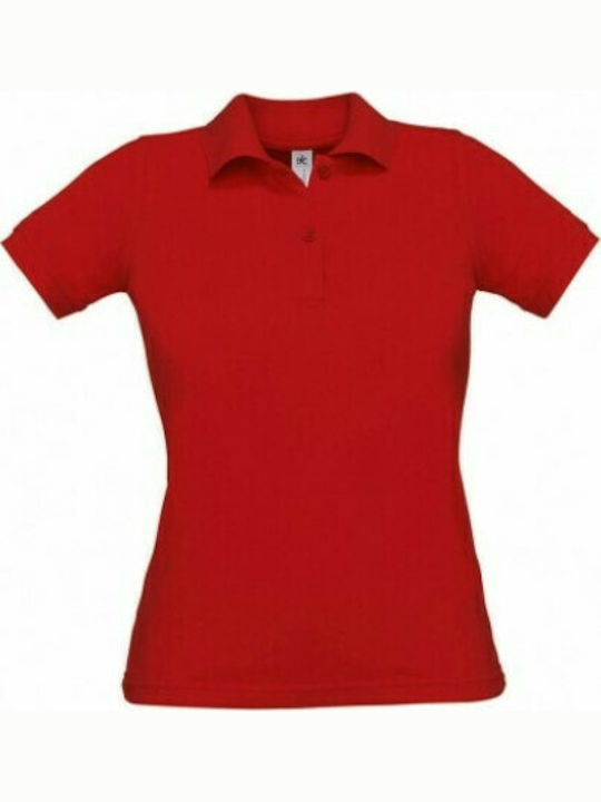 B&C Safran Pure Women's Short Sleeve Promotional Blouse Red