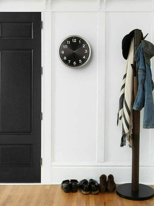 Umbra Wooden Coat Rack Black/ Walnut With 9 Aluminum Hooks Flapper 39.4x39.4x165cm