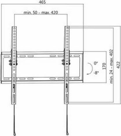 LogiLink BP0010 BP0010 Wall TV Mount up to 55" and 35kg