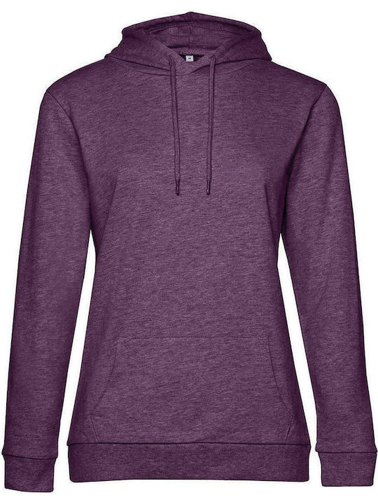 B&C Women's Long Sleeve Promotional Sweatshirt Purple