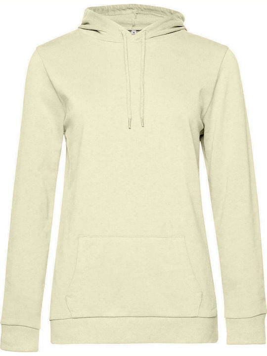 B&C Women's Long Sleeve Promotional Sweatshirt Pale Yellow