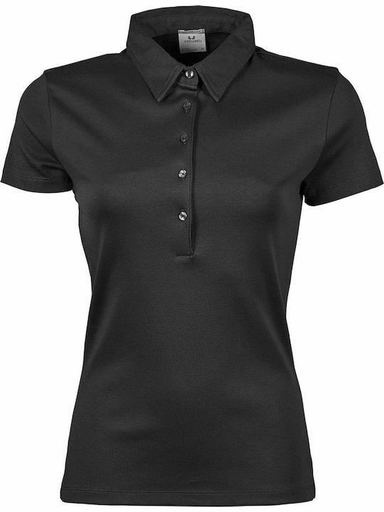 Tee Jays 1441 Women's Short Sleeve Promotional Blouse Black