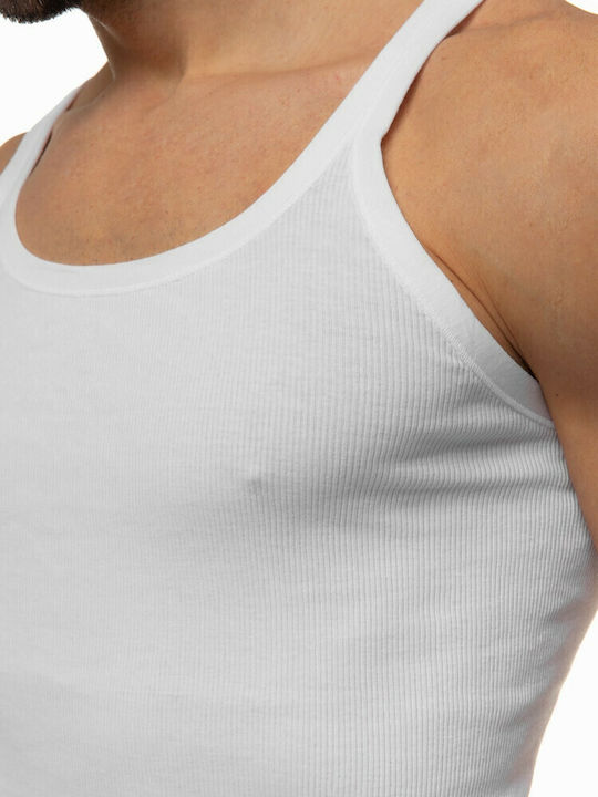 Men's Undershirt Sleeveless in White Color