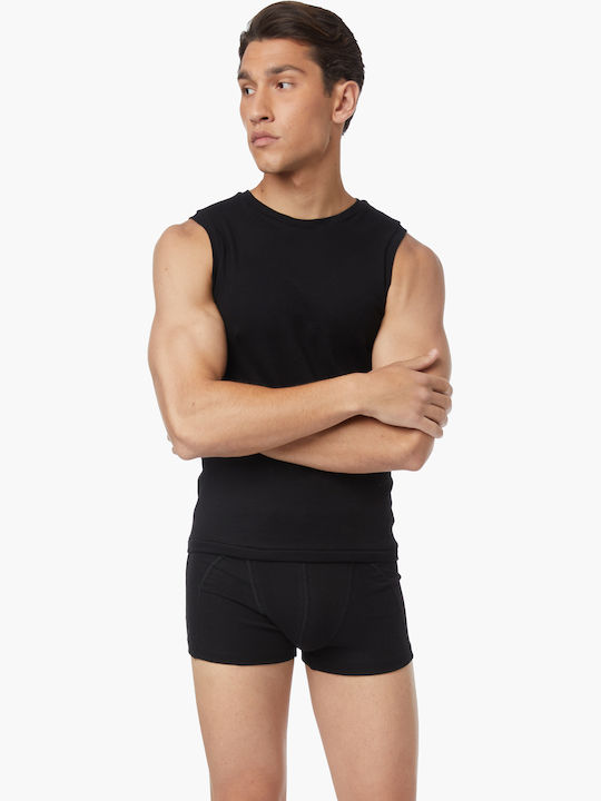90-11032 Men's Undershirts Sleeveless in Navy Blue Color 2Pack