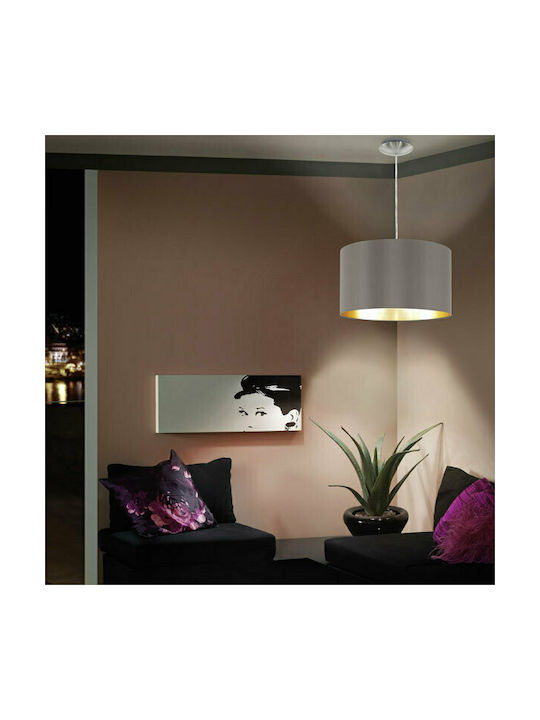 Eglo Maserlo Pendant Light Brown with Socket E27 38x38cm