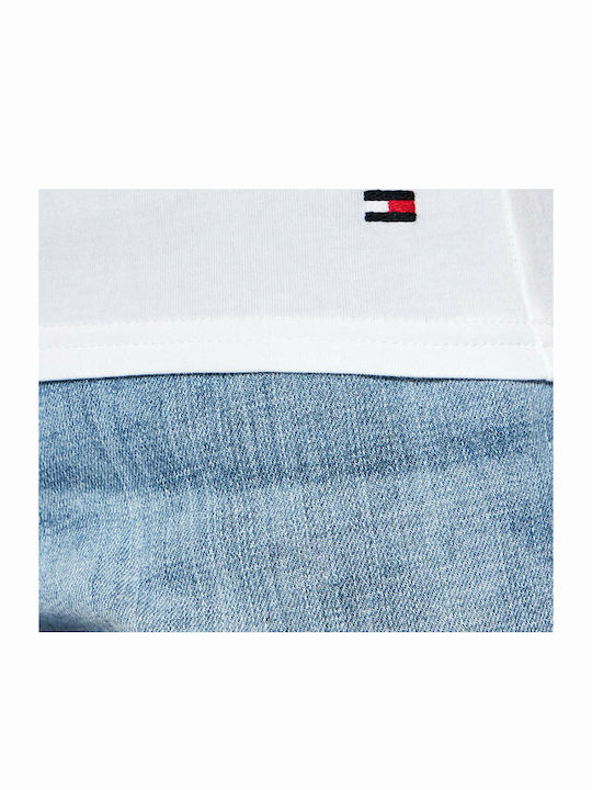 Men's Undershirts Short-sleeved in White Color 3Pack