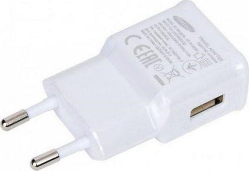 Samsung Φορτιστής Χωρίς Καλώδιο με Θύρα USB-A Λευκός (EP-TA50 Bulk)