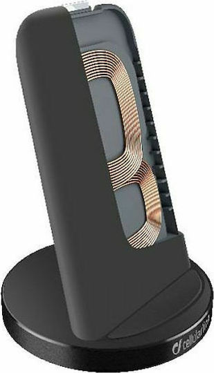 Cellular Line Ασύρματος Φορτιστής (Qi Pad) Μαύρος (WIRELESTANDADATK)