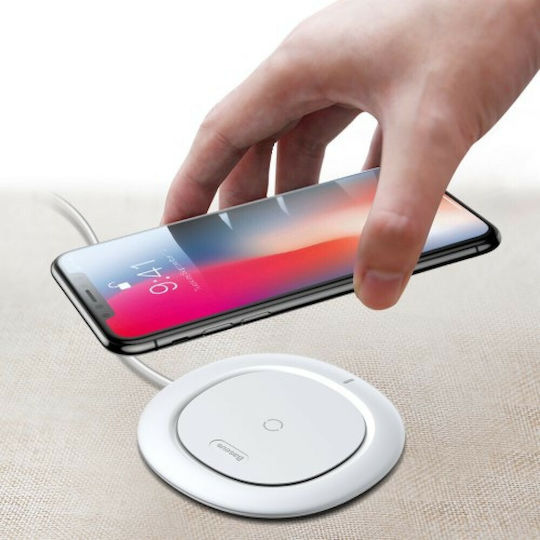 Baseus Kabelloses Ladegerät (Qi Pad) Weißs (Wireless Charging Pad)
