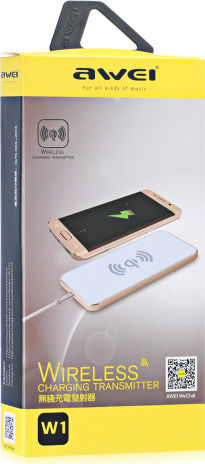 Awei Kabelloses Ladegerät (Qi Pad) Schwarzs (W1)