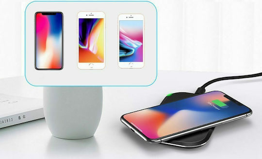 Choetech Încărcător Wireless (Qi Pad) 10W Negruς (3 Coils Qi Wireless Charging Pad)