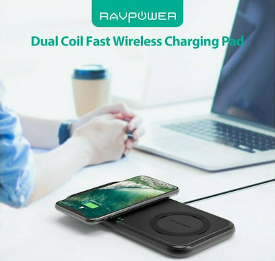 RAVPower Ασύρματος Φορτιστής (Qi Pad) 36W Μαύρος (RP-PC065)