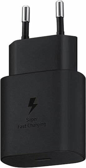 Samsung Charger with USB-C Port and Cable USB-C - USB-C 25W Blacks (EP-TA800X Bulk)