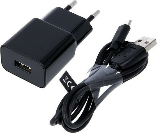 Maxlife Charger with USB-A Port and Cable micro USB Blacks (MXTC-01)