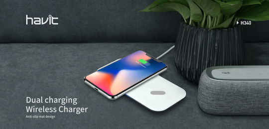 Havit Ασύρματος Φορτιστής (Qi Pad) 18W Μαύρος (H340)