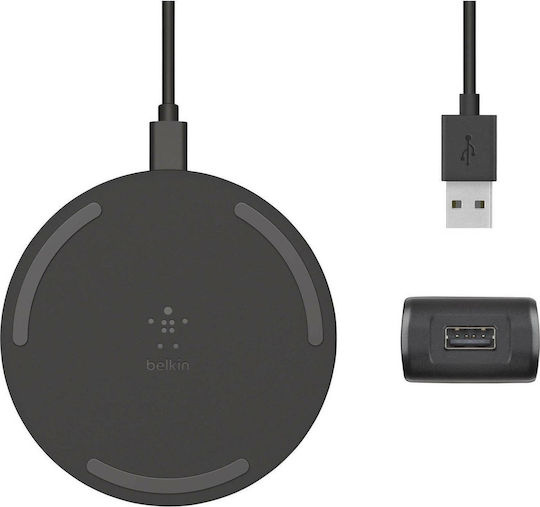 Belkin Ασύρματος Φορτιστής (Qi Pad) 10W Quick Charge 3.0 Μαύρος (Boost Charge)