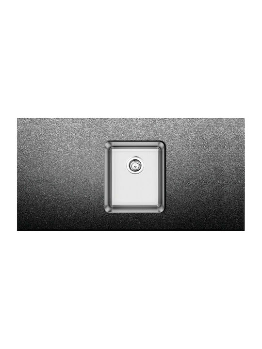 Fortinox Squadro 28034 108-28034-110 Undermount Sink Inox Satin W38xD44cm Silver